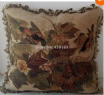 French aubusson woolen cushion 55x55cm 100% New Zealand Wool handmade pillow, no insertion