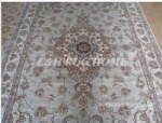 6'X9' 160 Line Wool and silk Oriental Persian carpet handmade rug